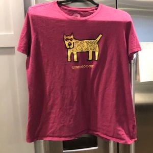 Life is good dog T-shirt